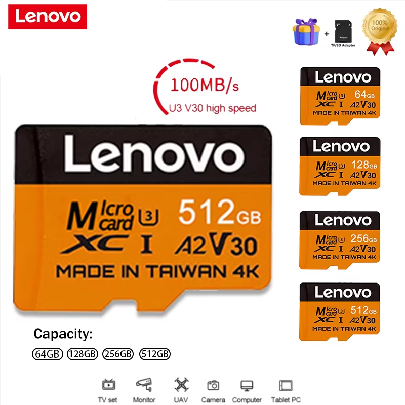Microsd Card Tablet - Lenovo Secure 512GB SD-kaarten Micro TF