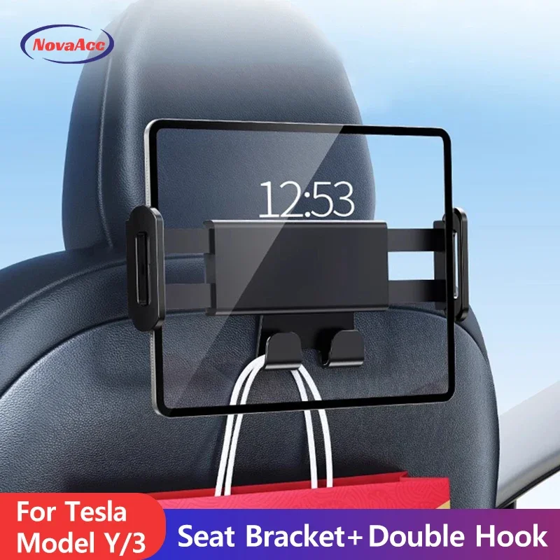 Car Accessories Tablet Holder - Auto hoofdsteunhouder voor Tesla Model 3