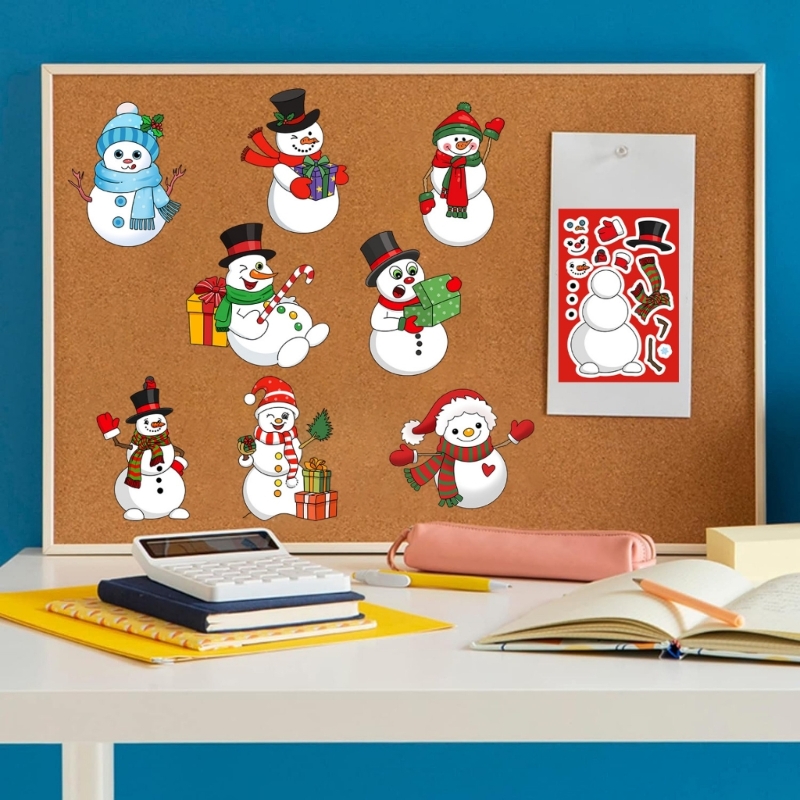 Best Tablet With Accessories - Waterdichte sneeuwpop puzzelstickers 24 stuks voor