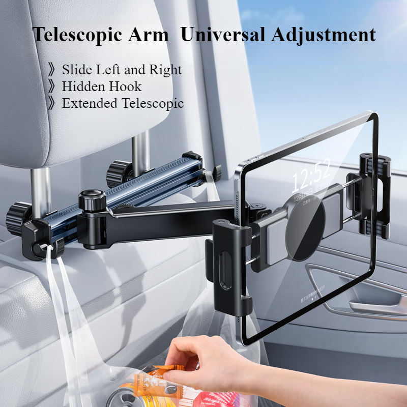 Tablet Accessories Must Have - Hipacool Telescopische Autotelefoonhouder Tablet Rugleuning Hoofdsteun