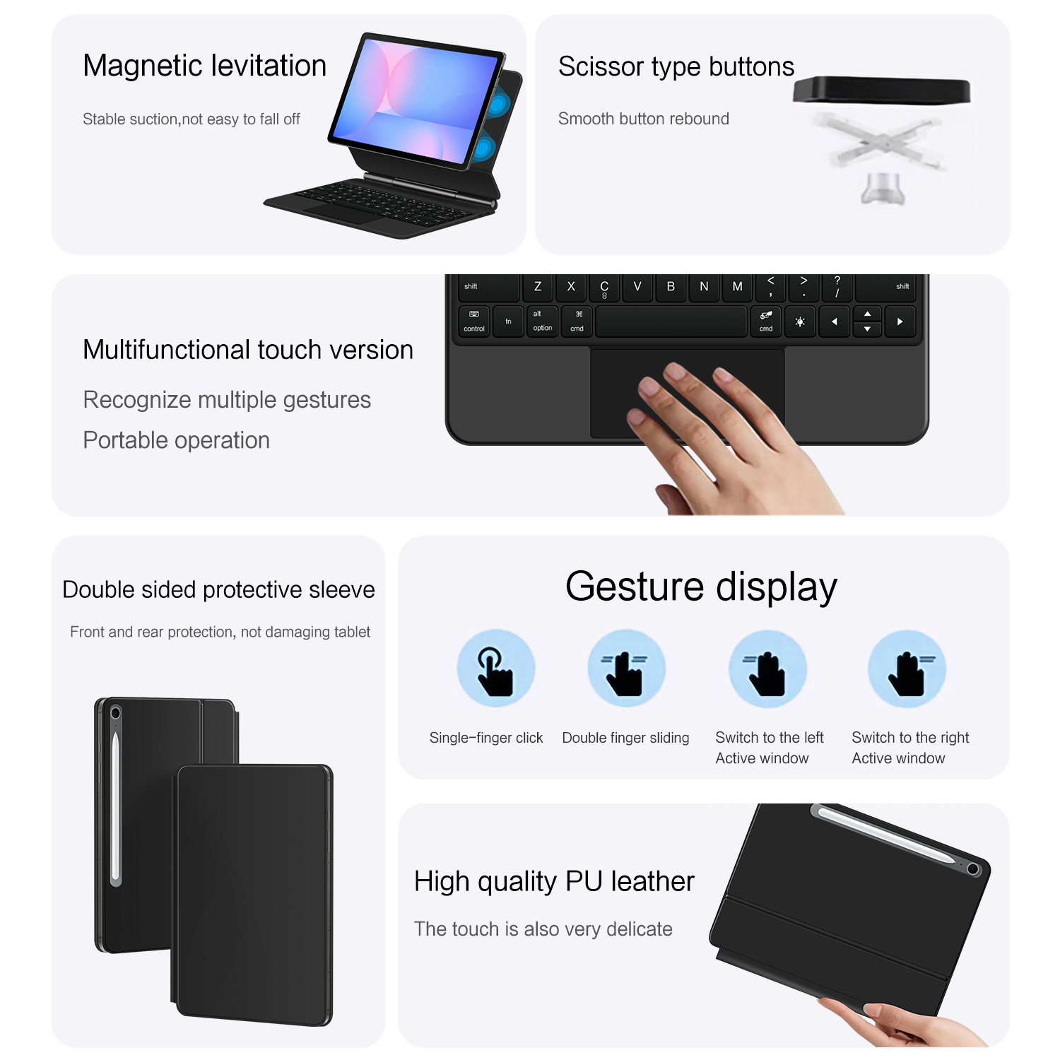 Magisch toetsenbord voor Samsu - Samsung Tablet S9 Accessories recensie en prijs