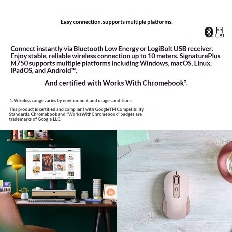 M750 Bluetooth Stille Muis Sti - Logitech Tablet Accessories recensie en prijs